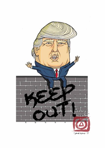 Trumpty Dumpty sat on his wall